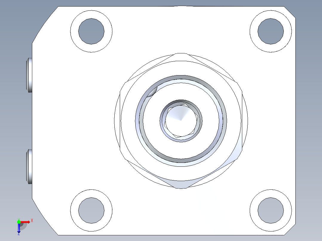 KOSMEKLHA0550-GL-Y45多系列多零件图纸模型俯视图