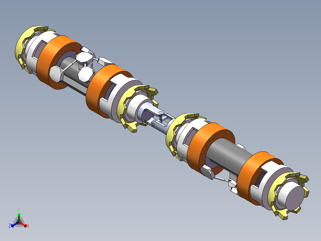 管道机器人正等轴测图