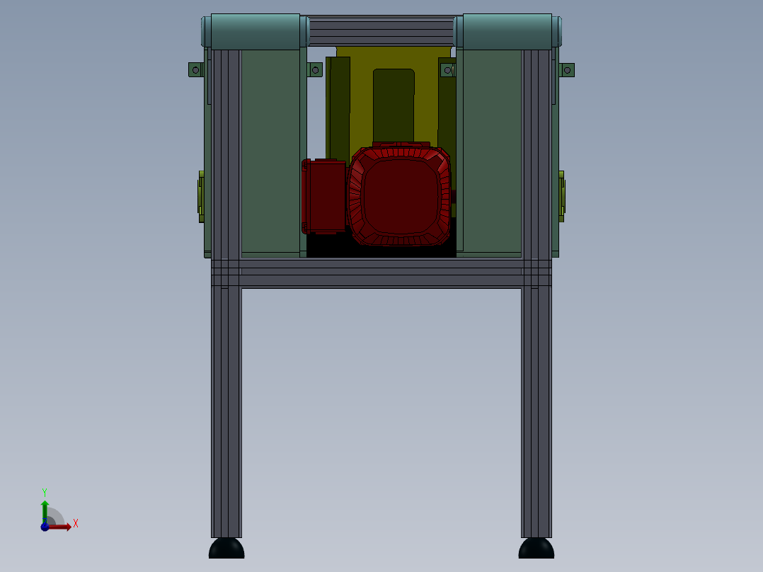 皮带输送机 (45)前视图