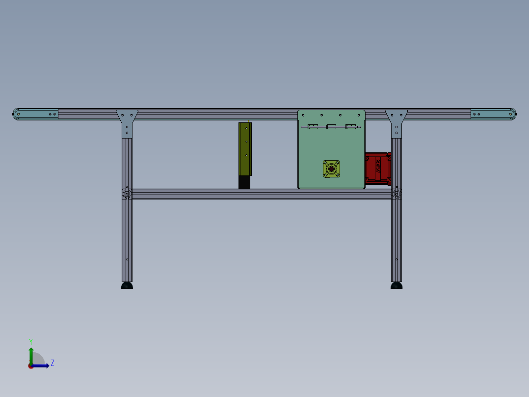 皮带输送机 (45)左视图