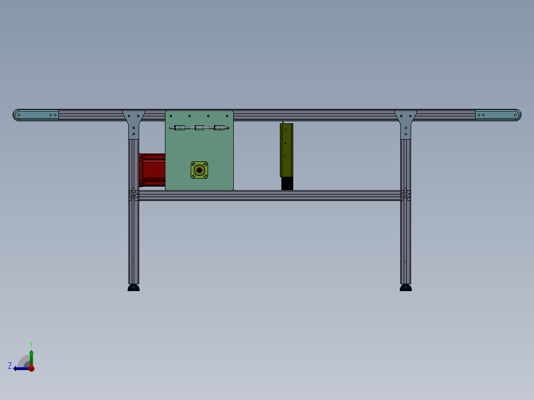 皮带输送机 (45)右视图