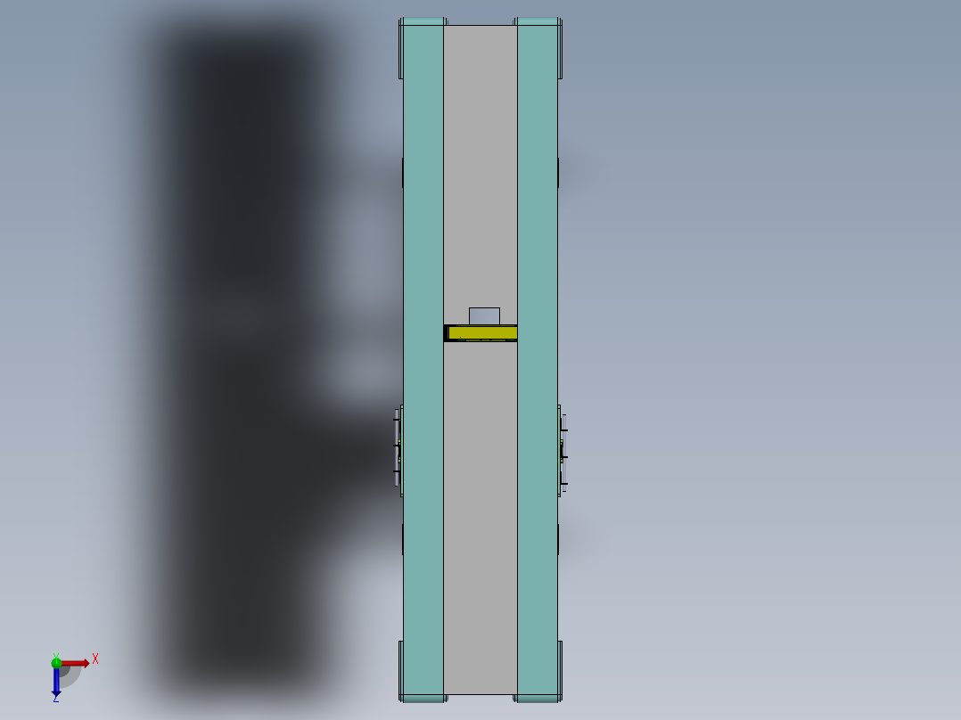 皮带输送机 (45)俯视图