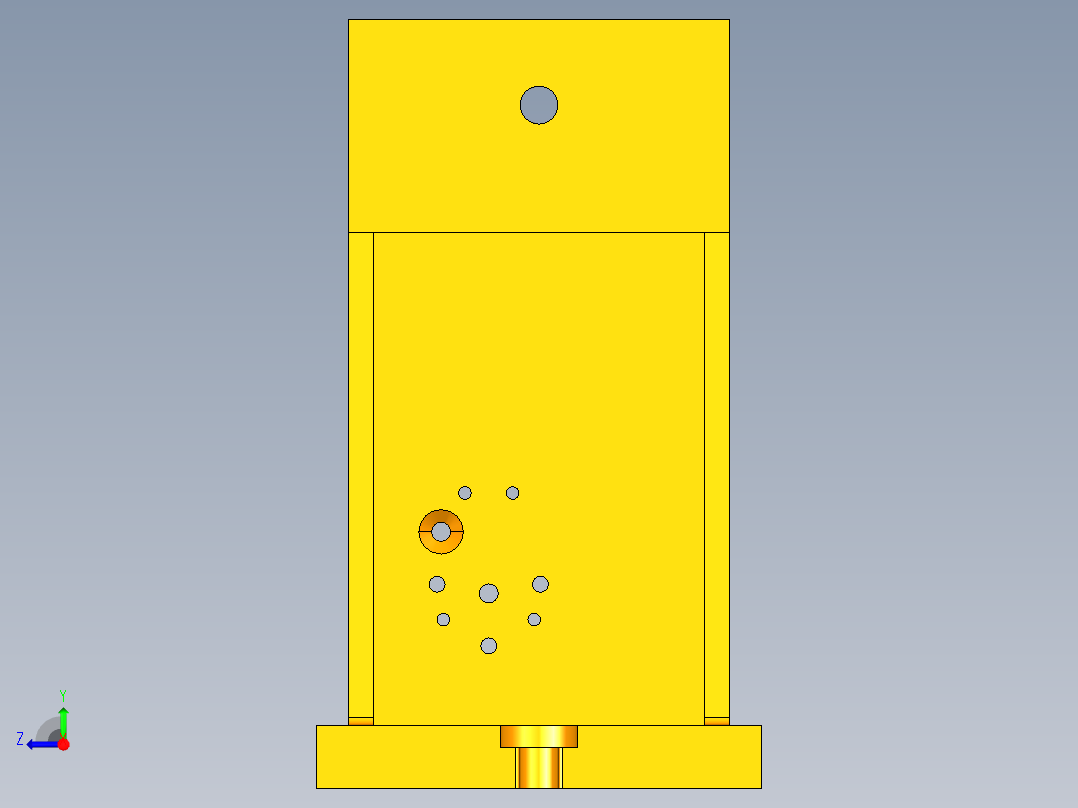 831006拨叉加工工艺及铣16槽夹具设计【含三维UG】右视图