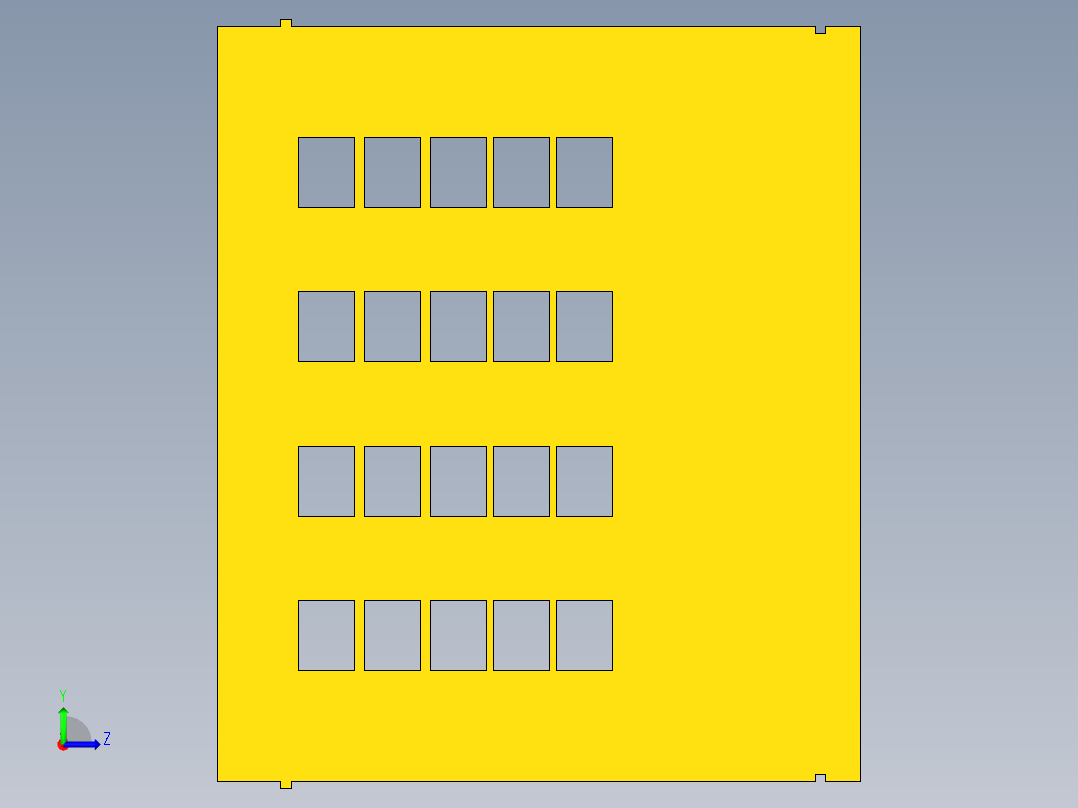 厂房模型图左视图