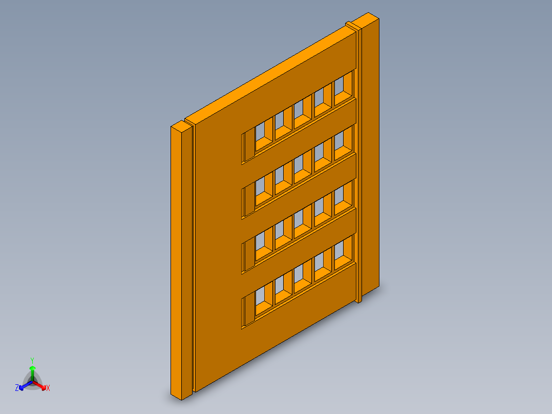 厂房模型图正等轴测图