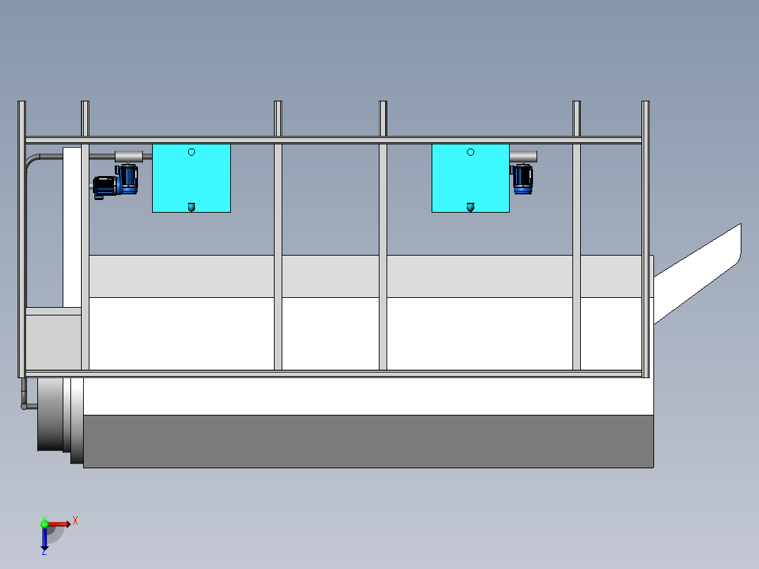 滚筒清洗机俯视图