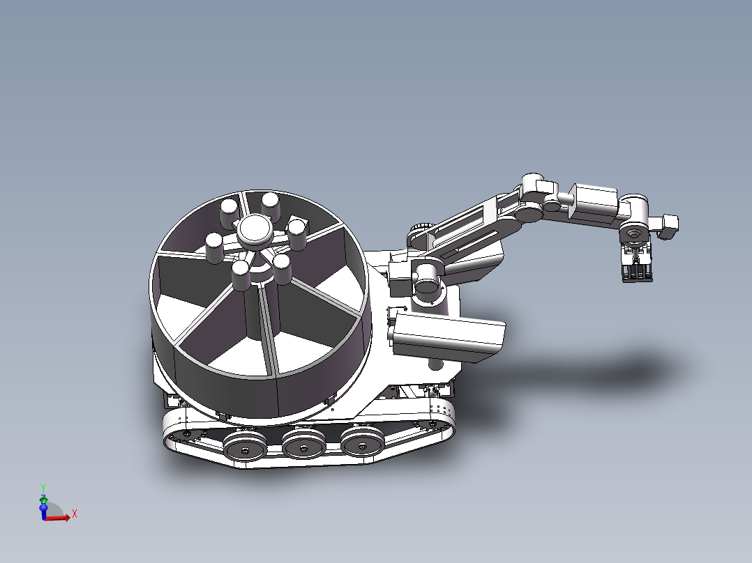 捡垃圾<span style='color: red'>机器人</span>SW三维图=1426739=160