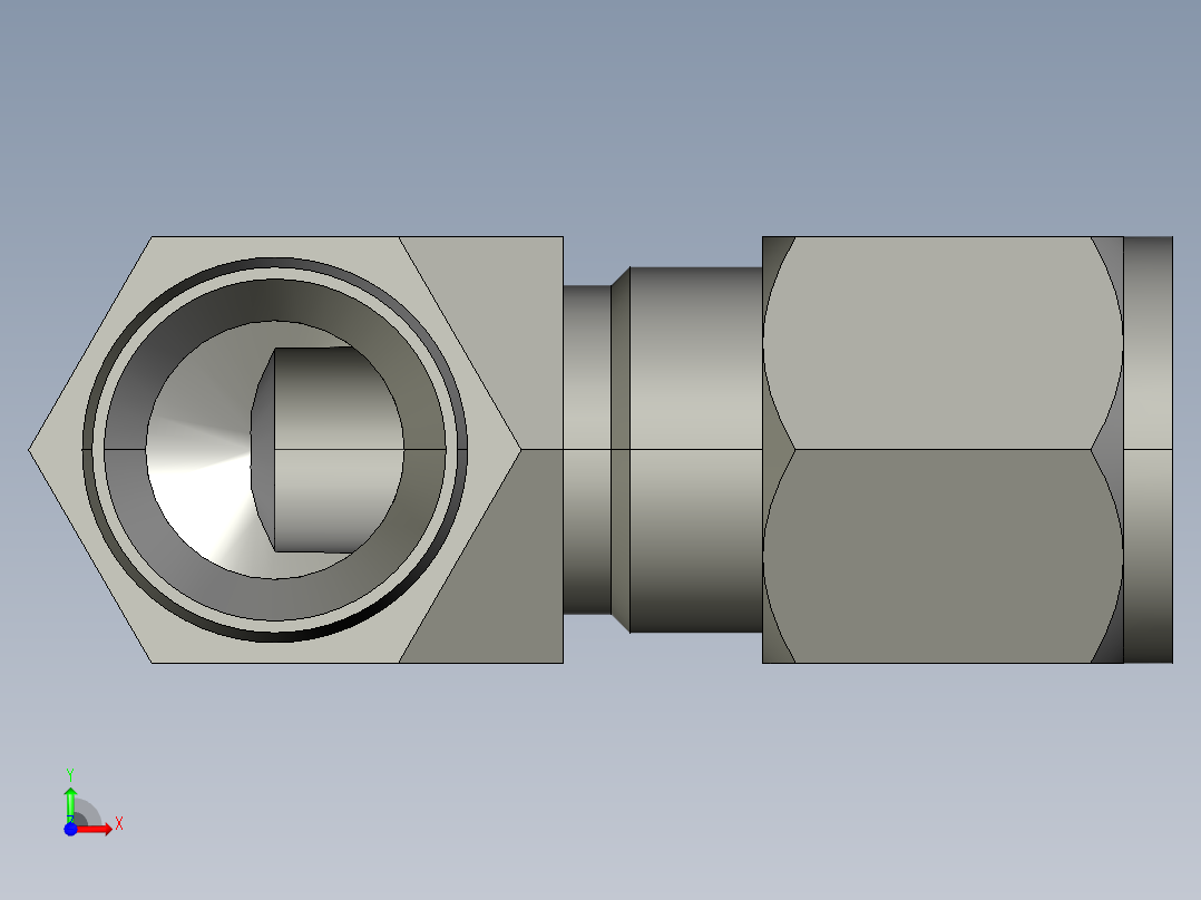 卡套式工业通用硬管接头8-8_cbu-s前视图