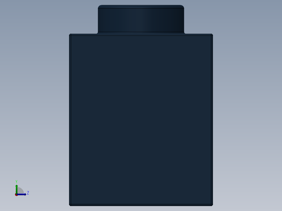 乐高机械组积木（横梁）-4274539 - 2730 Earth Blue Technic Brick 1 x 10 with Holes左视图