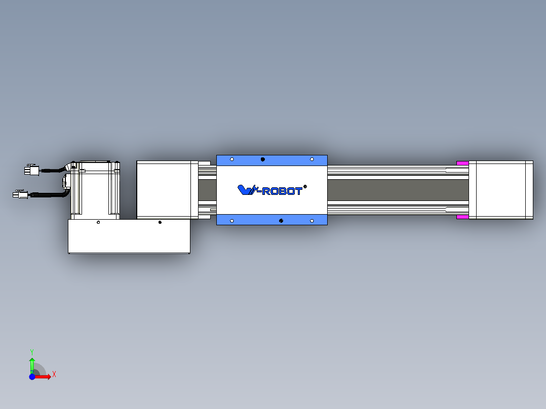 威洛博LB.GB同步带传动--欧规系列GB8-L96-S200-BL-P75前视图