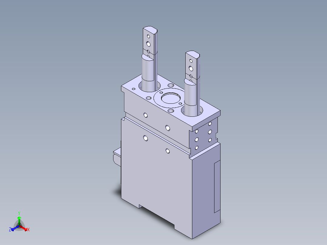 德克斯TUNKERS气缸数模SZVD_50_A23_T12_TUENKERS正等轴测图