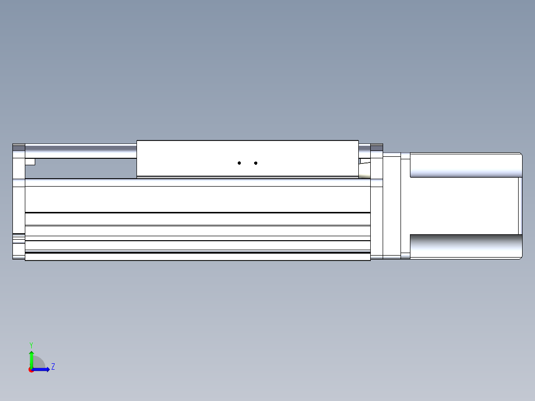 东锦丝杆传动-直线滑台模组DH270-C-L10-S50-BC-T1000W-C3左视图