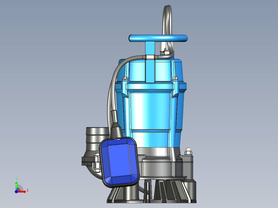 污泥潜水泵前视图