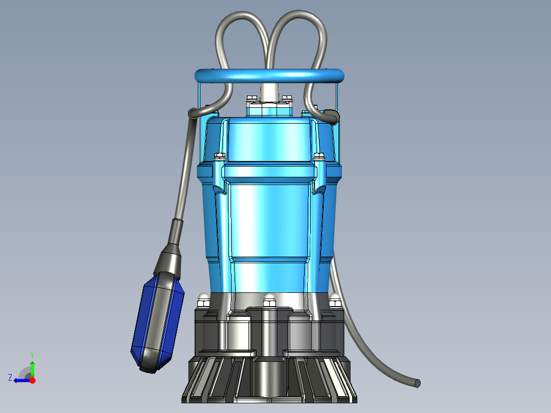 污泥潜水泵右视图