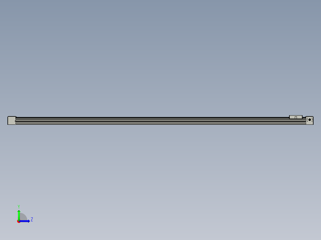 威洛博直线电机模组EB4-L80-S1850-光轴左视图