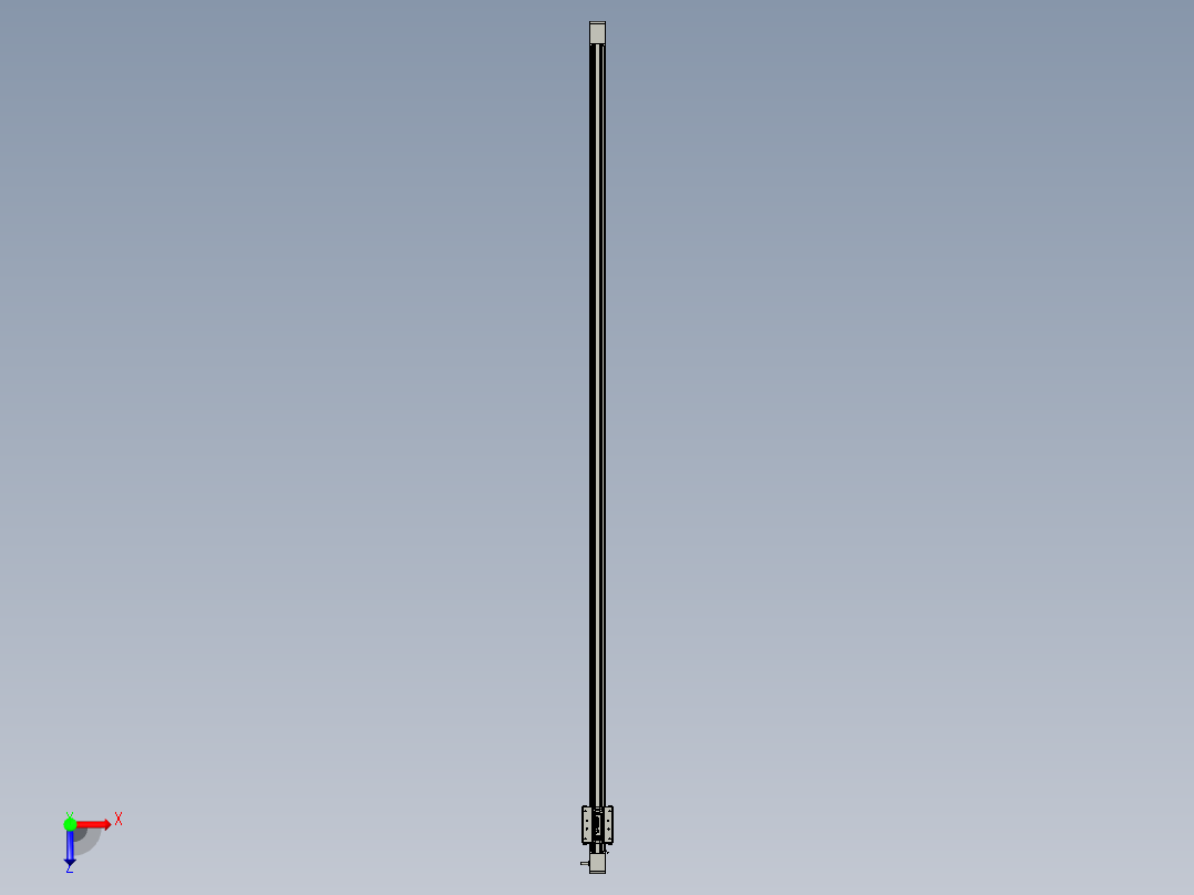 威洛博直线电机模组EB4-L80-S1850-光轴俯视图