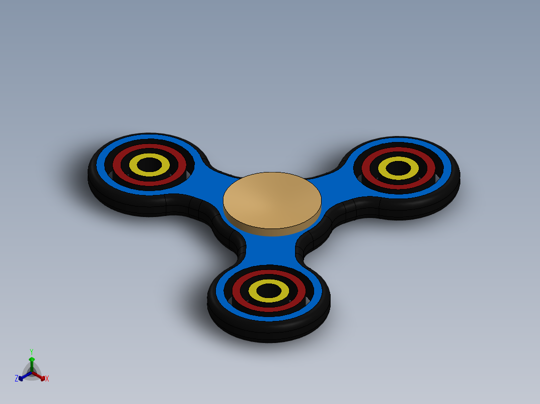 烦躁旋转器正等轴测图