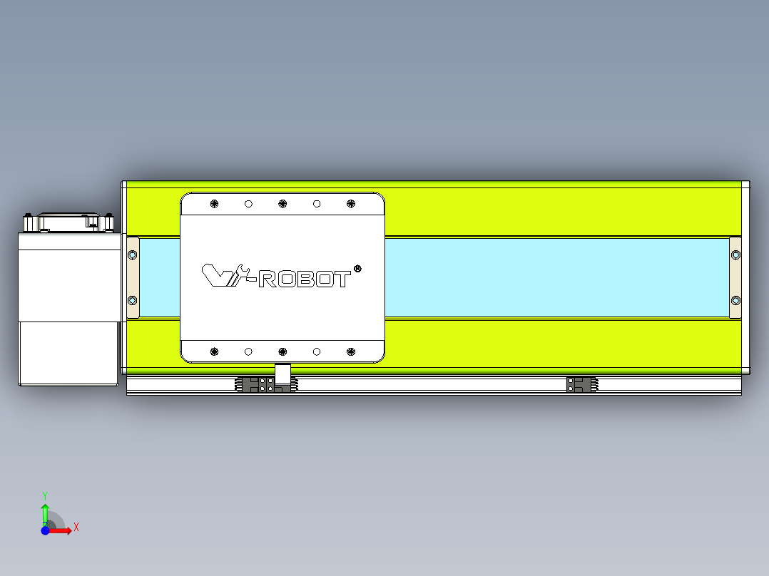 威洛博VBC同步带传动一无尘环境VBC17-L45-S250-BLD-ZP75-C3前视图