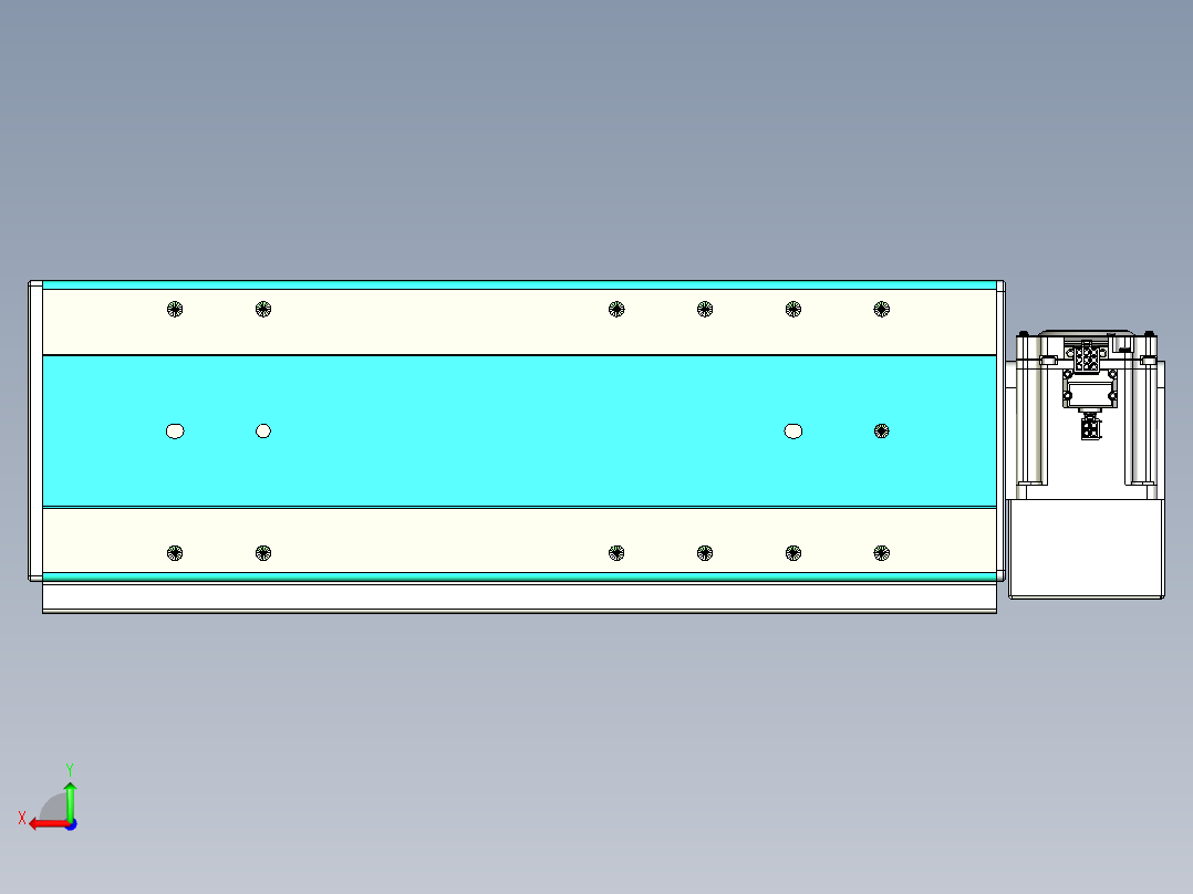 威洛博VBC同步带传动一无尘环境VBC17-L45-S250-BLD-ZP75-C3后视图