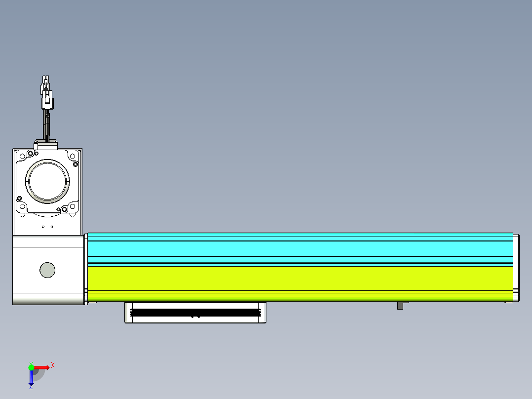 威洛博VBC同步带传动一无尘环境VBC17-L45-S250-BLD-ZP75-C3俯视图