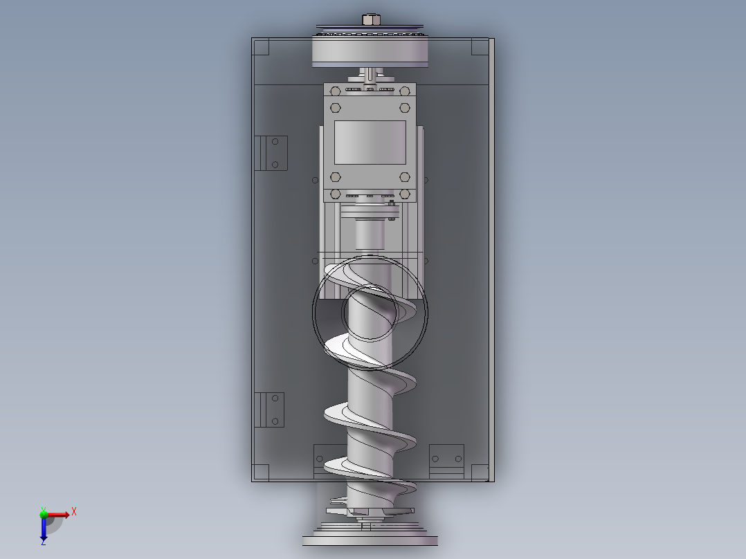 小型家用电动绞肉机设计1521793俯视图