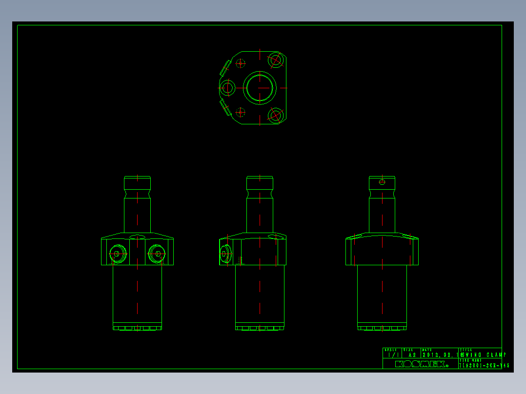KOSMEKTLA2001-2CR-Y45多系列多零件图纸模型