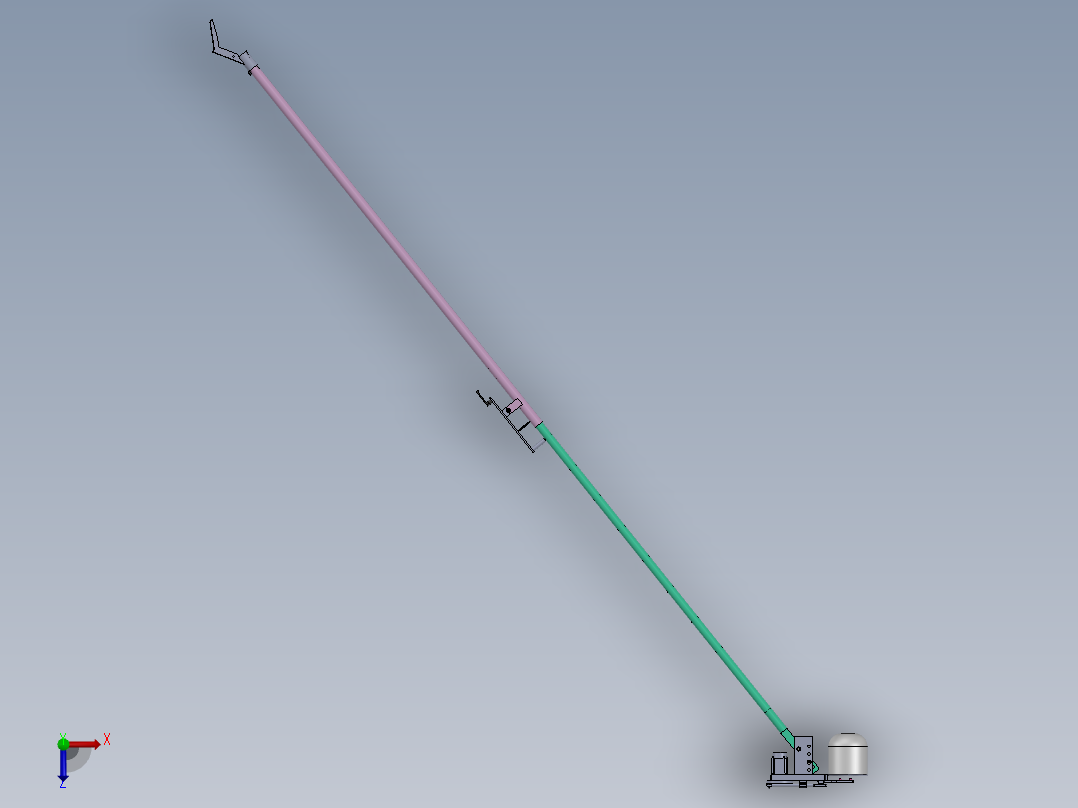 采摘机三维俯视图