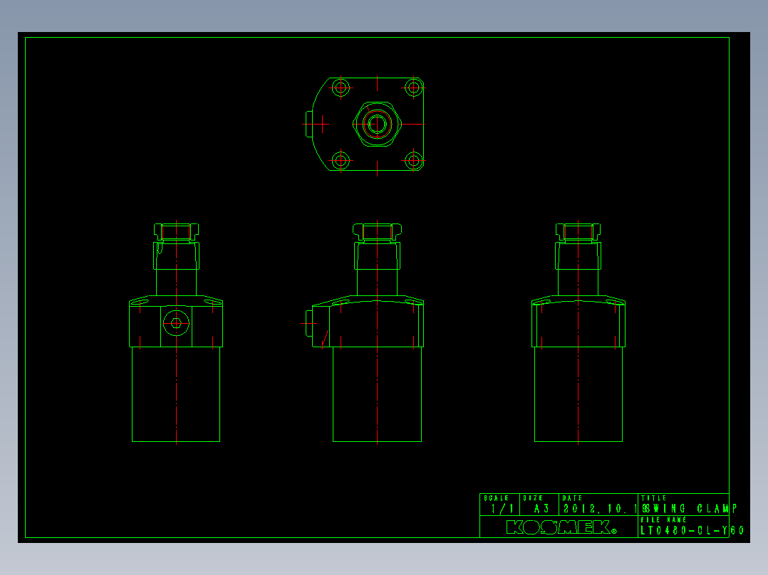 KOSMEKLT0480-CL-Y60多系列多零件图纸模型多系列多零件图纸模型