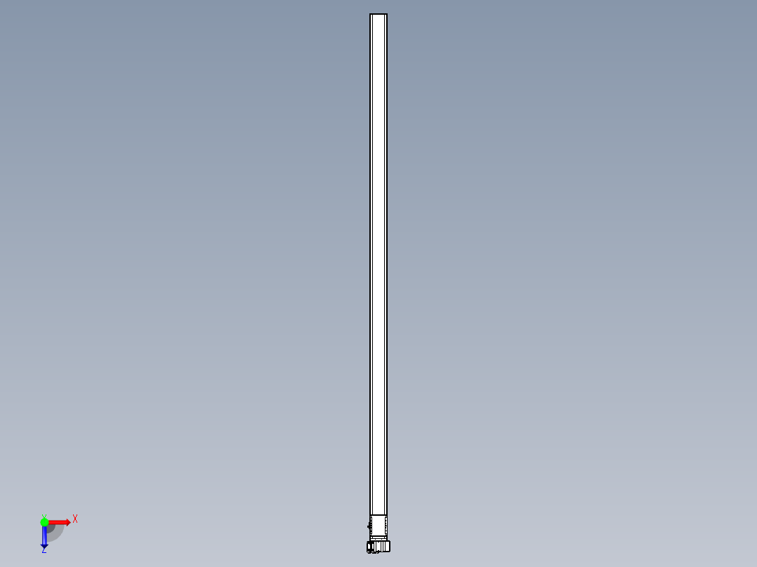 同步带全封闭直线模组TPA-HCB-105D-90-L3000-RP-Y-P20-N3俯视图