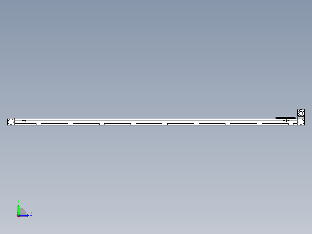 同步带滑台-欧规B8-L88-S3300-L-ZP75-D3-N10左视图