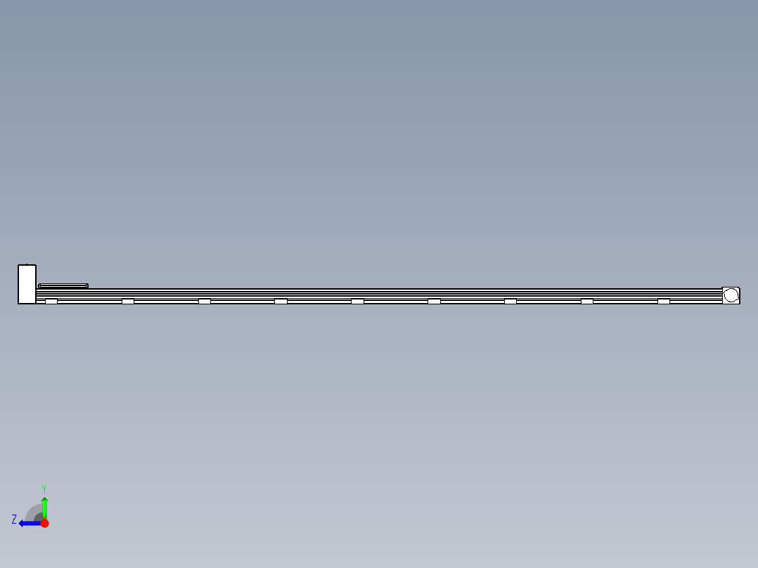 同步带滑台-欧规B8-L88-S3300-L-ZP75-D3-N10右视图