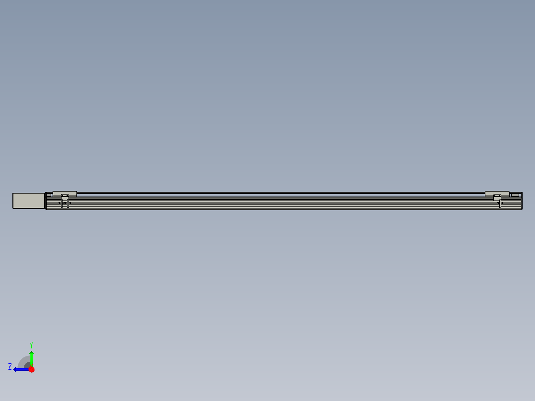 直线模组WG-LHB12-S1950-BR设计图纸右视图