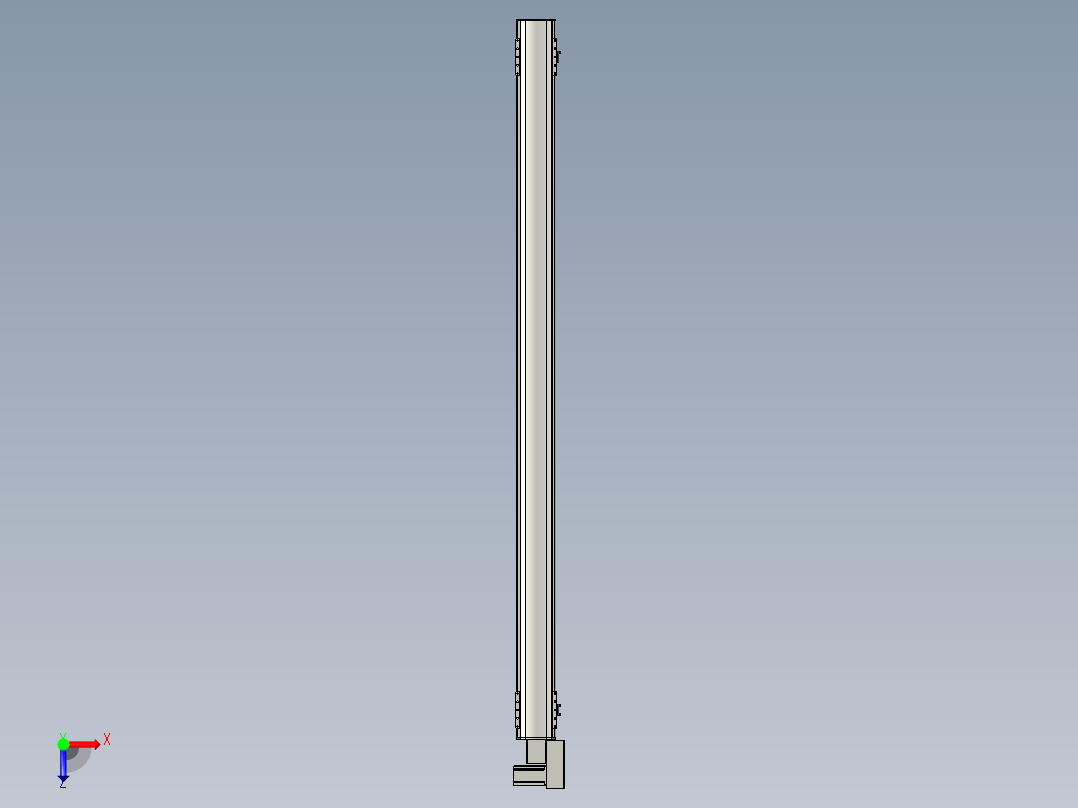 直线模组WG-LHB12-S1950-BR设计图纸俯视图