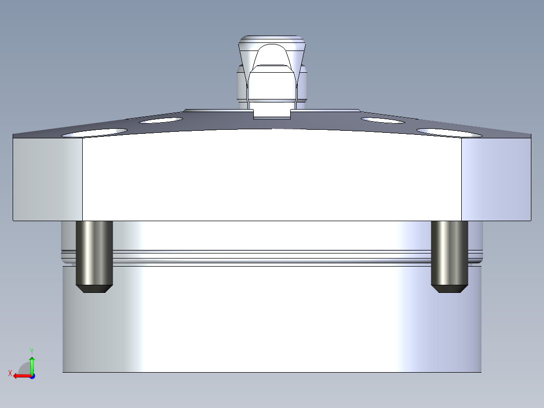 KOSMEKSWH2100-GN多系列多零件图纸模型后视图