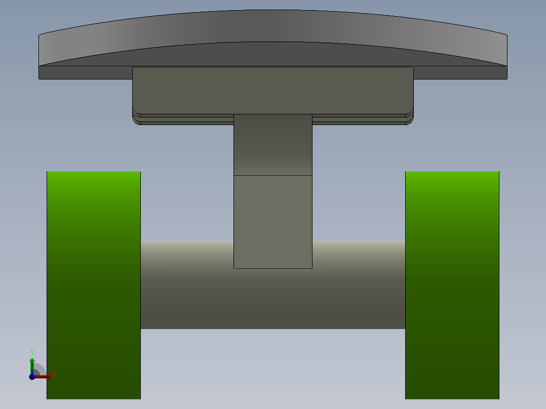 卡通式滑板前视图