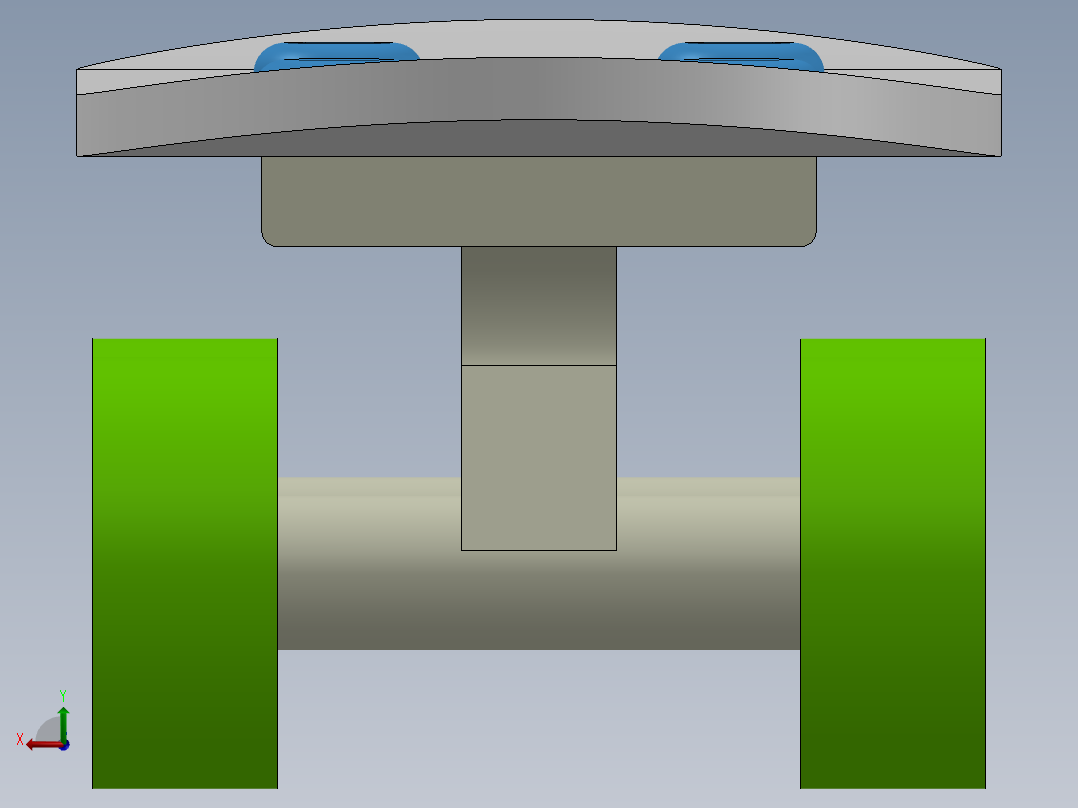 卡通式滑板后视图