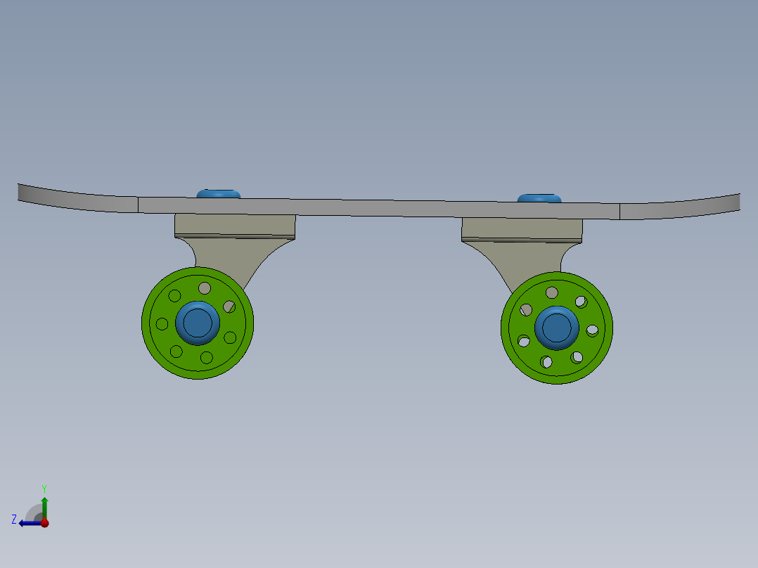 卡通式滑板右视图