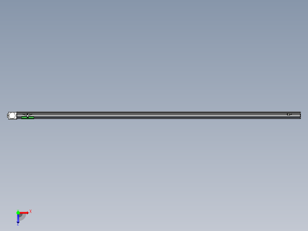 同步带滑台-半封闭B10-L90-S2300-L-P40-D3俯视图