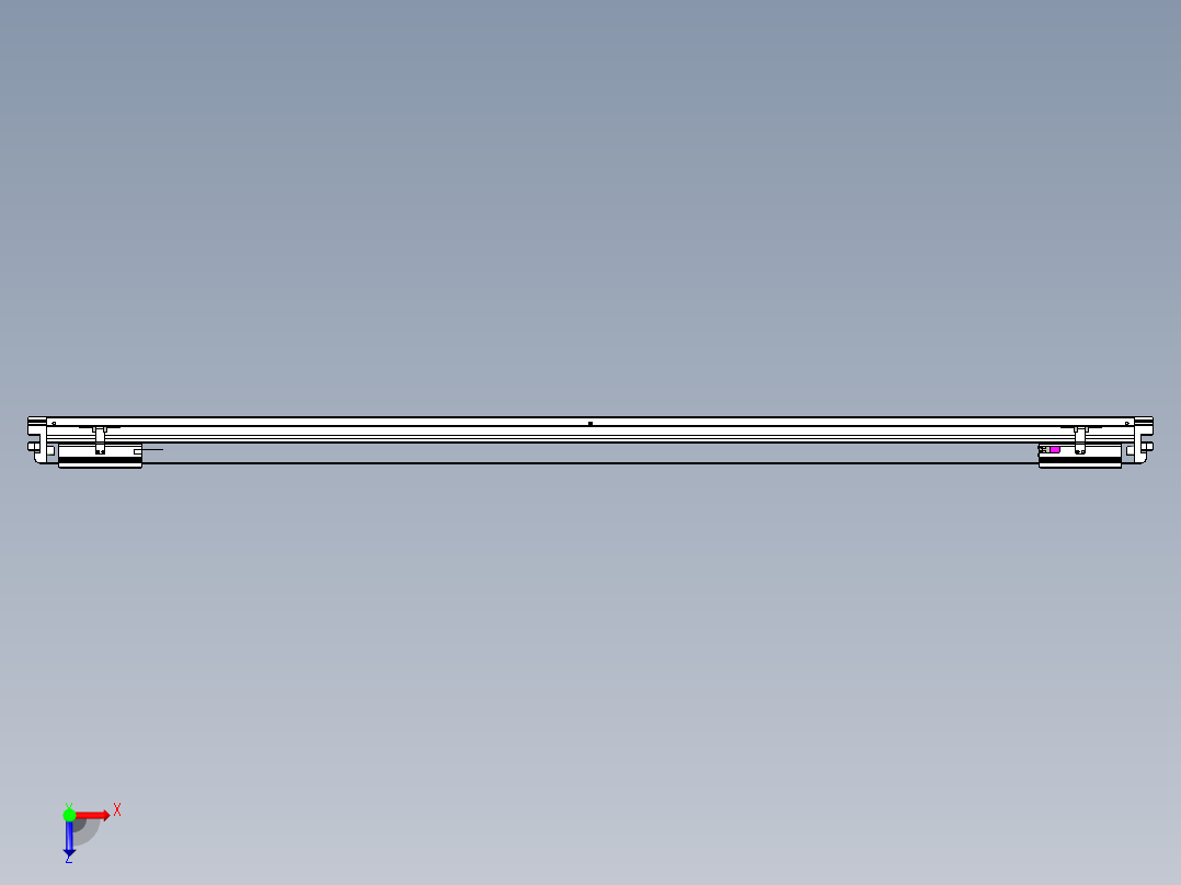 威洛博VL系列直线电机模组-2VL22H2-S1700俯视图