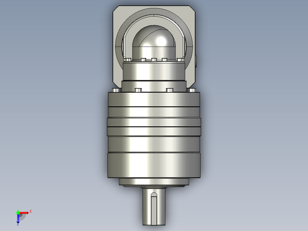 多摩川行星减速机TLR-090-L2-19DC19（45度）俯视图