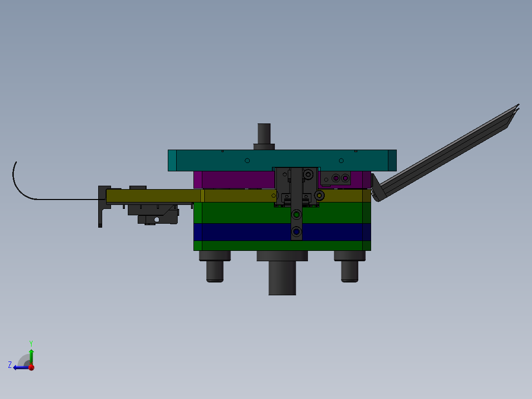 RJ45自动内模下料右视图