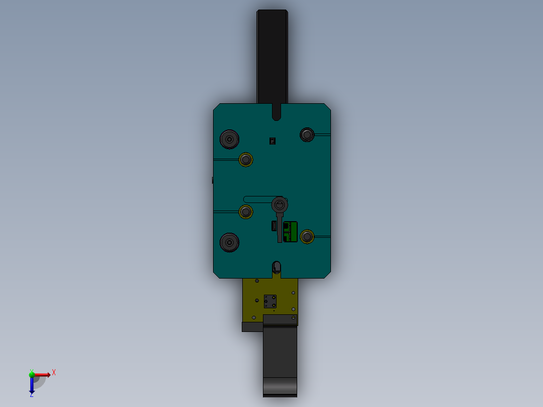 RJ45自动内模下料俯视图