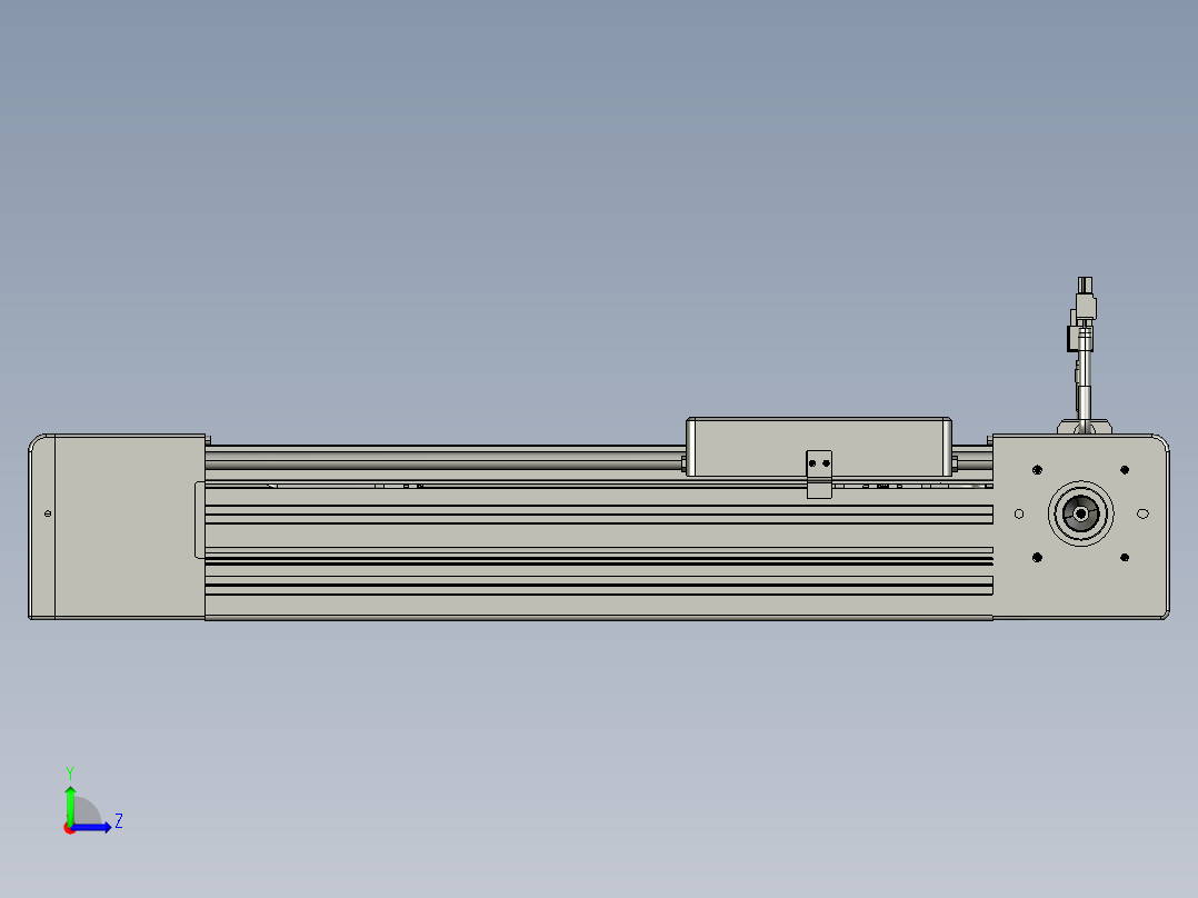 威洛博直线电机模组EB8-L200-S250-L-P75-MS3左视图