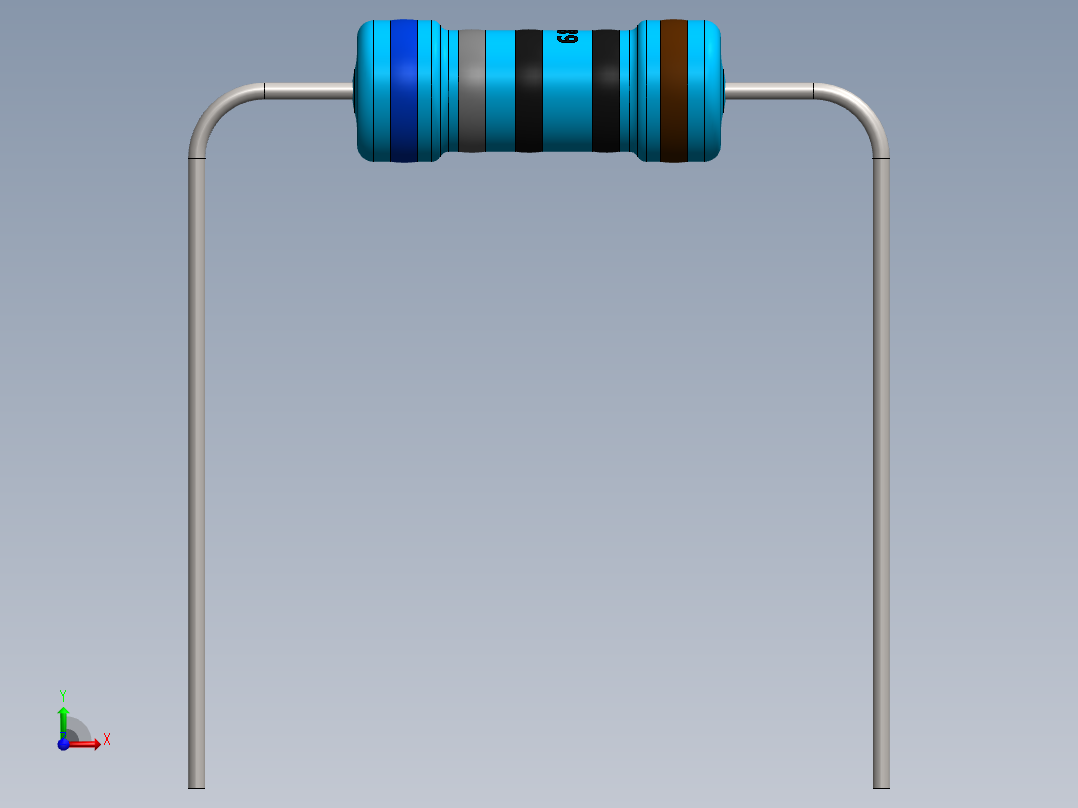 电容器 二极管 电阻器-Resistor 680 Ohm 1 Watt前视图