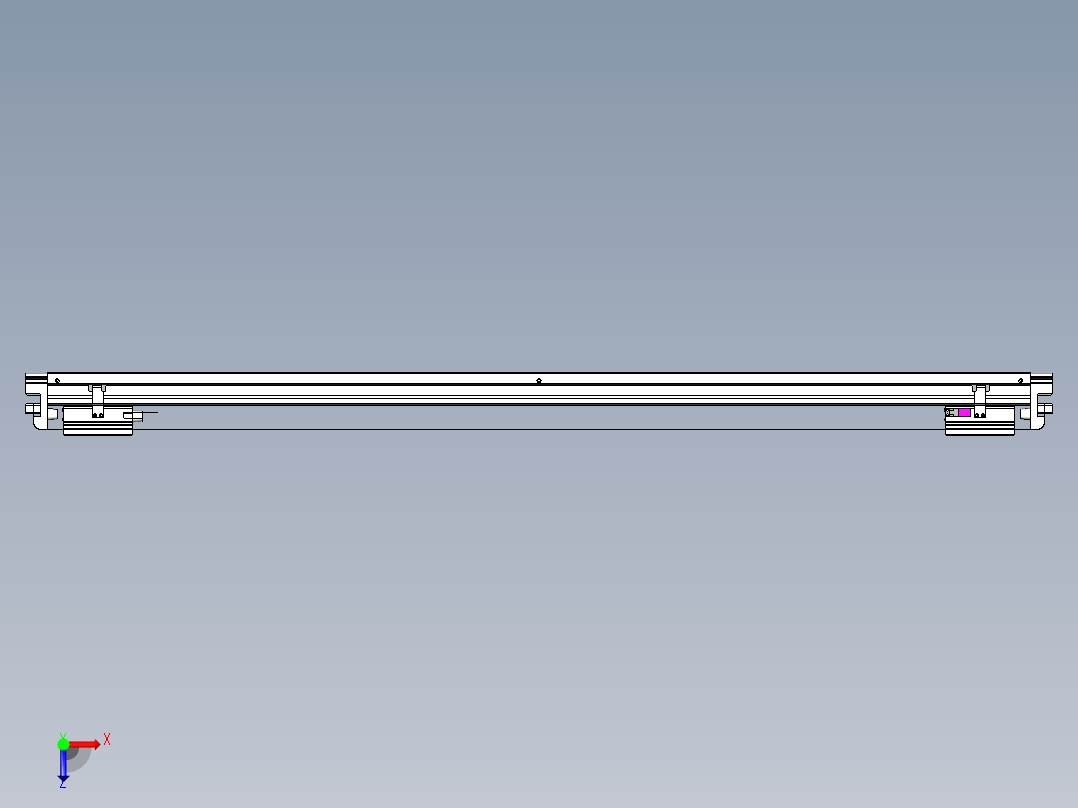 威洛博VL系列直线电机模组-2VL22H1-S1250俯视图