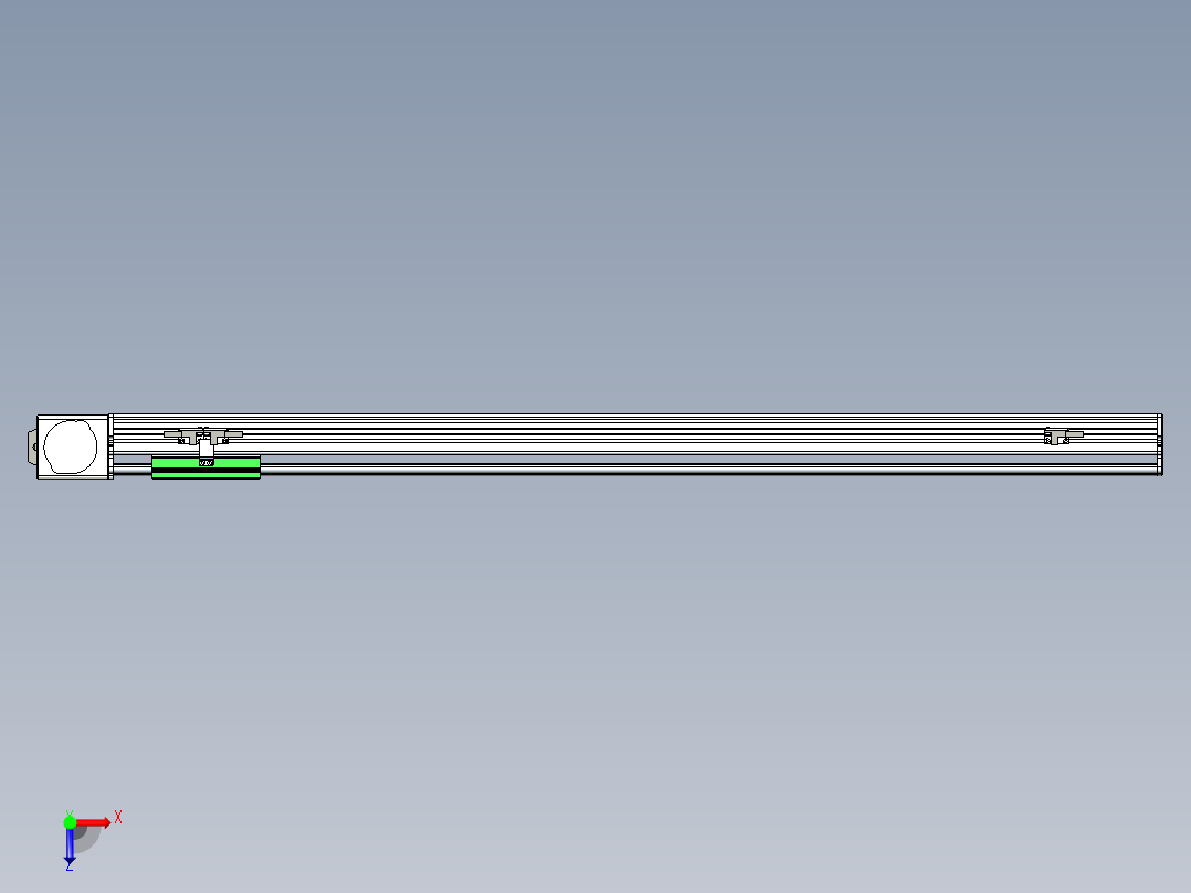 同步带滑台-半封闭B10-L90-S850-L-P40-D3俯视图