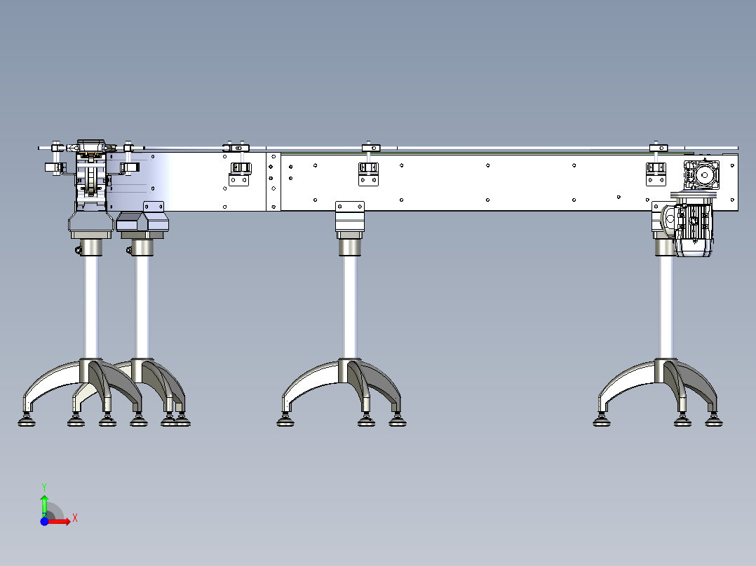 simple-table-top-side-flexing-chain-conveyor---x_t前视图