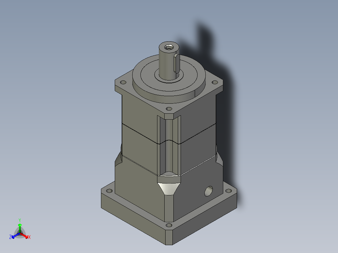 斜齿PGH090-L2 19-95-130-M8.STEP正等轴测图