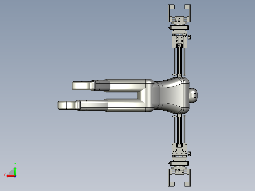 改造型机器人后视图