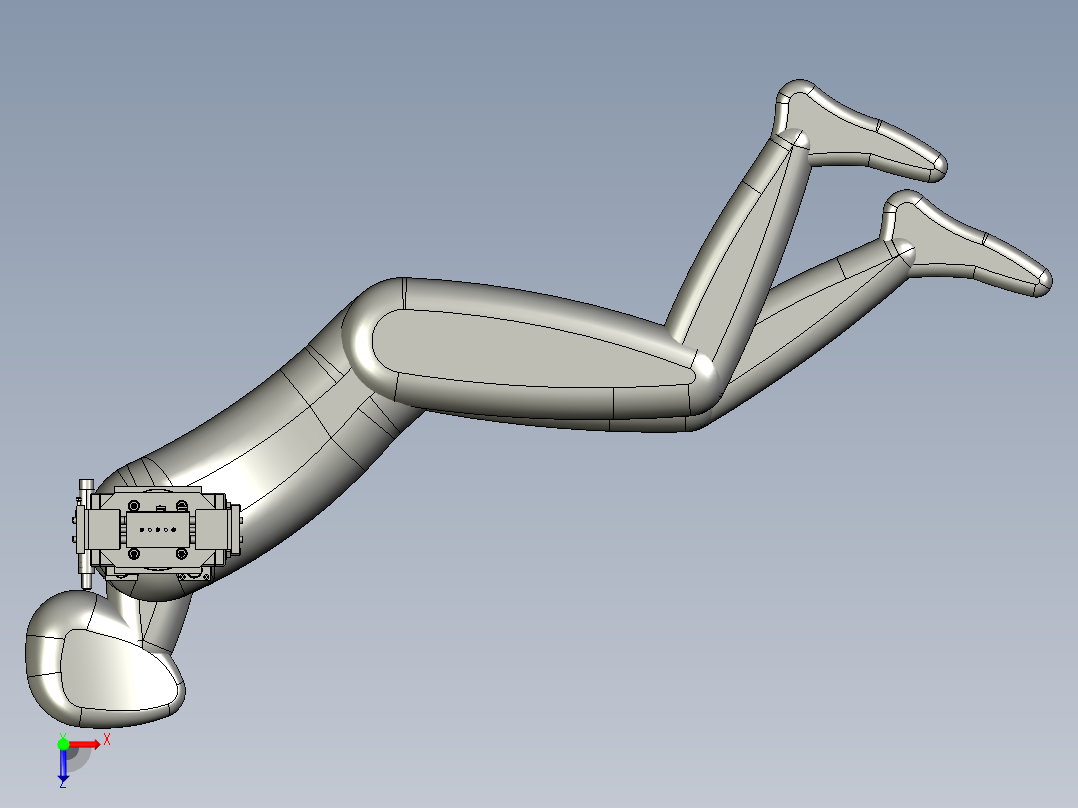 改造型机器人俯视图